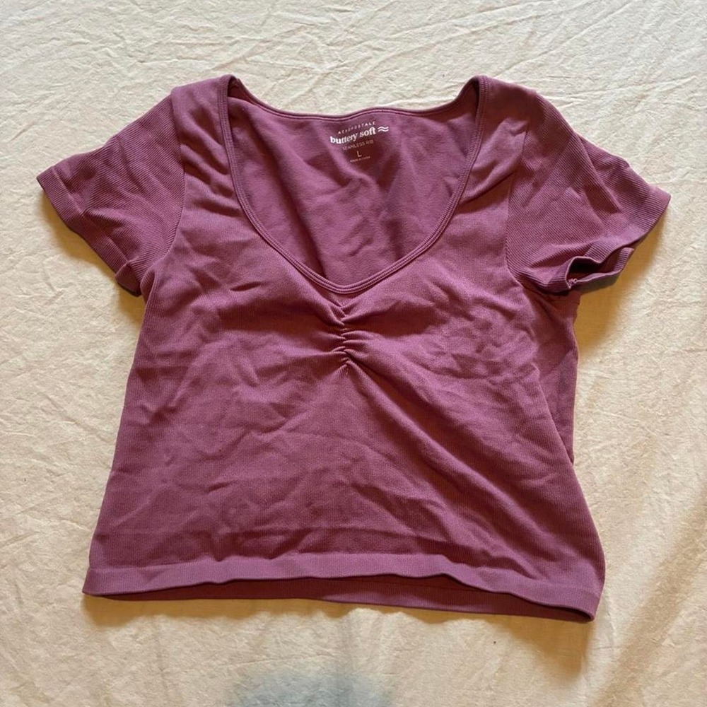 Aeropostale‎ purple cool girl crop top
